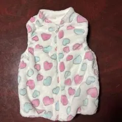 ハート模様スリーパー サイズ120