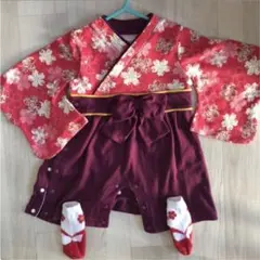 キャサリンコテージ　袴ロンパース 女の子 80 桃の節句に