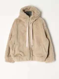 allumette とてもキュート♪♪ フード付きエコファーブルゾン 【新品】