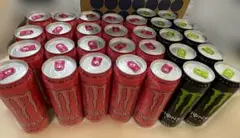 【最安値】モンスターエナジーピンク20本、緑10本 合計30本まとめ売り