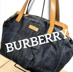by12 大容量 BURBERRY BLUE LABEL デニム トートバッグ