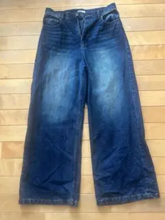 ragen glanz ワイドバギーデニムパンツ