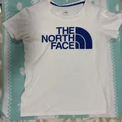 ノースフェイス　Mサイズ　白　青ロゴ