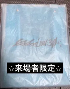 エヴァンゲリオン　30周年　クリアトートバッグ・ロゴ/Q 限定　水色