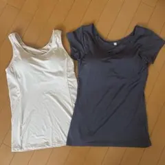 ブラトップ　タンクトップ　カップ付き半袖インナー　Ｌサイズ　未使用