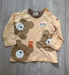 HOT BISCUITS クマ柄 長袖 90cm ミキハウス