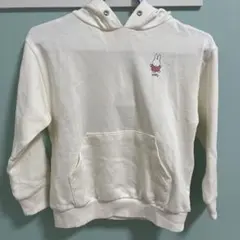 新品未使用　ブランシェス　長袖　トレーナー　パーカー　ミッフィ　120 白