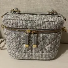 【値下げ‼️】 RANDA キルティング 2WAY バニティバッグ グレーミスト