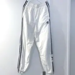 正規adidas美品アディダスオリジナルスホワイト白ジャージトラックパンツ 古着