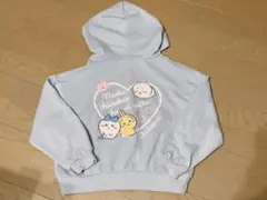 【新品】ちいかわ　キッズ　子供服 パーカー　フルジップ　120cm 水色