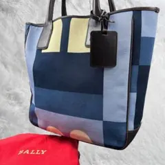 BALLY バリー トートバッグ キャンバス×レザー 保存袋付き