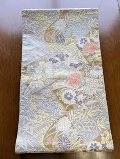 袋帯 正絹 花柄 刺繍のサムネイル