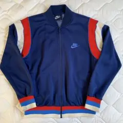 80s NIKE ナイキ 紺タグ ジップアップブルゾン L 台湾製