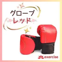 【おうちでエクスサイズシリーズ】ボクシンググローブ 赤1セット テコンドー 健康