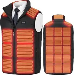 電熱ベスト26箇所発熱 2WAY給電 3段階温度 防寒ベスト 水洗い 軽量 男女