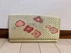 和装用バッグ 金色 花柄