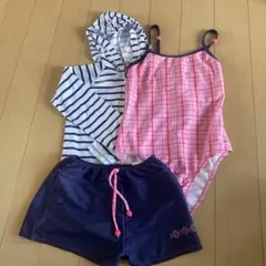 【3点セット】ラッシュガード・水着・ショートパンツ 120cm〜140cm