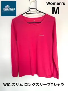 美品★ モンベル WIC.スリム ロングスリーブTシャツ M mont-bell