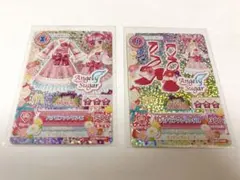 アイカツカード　ハナビファンコーデ　2点セット　天羽まどか　マクドナルドコラボ