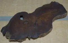 古欅 一枚板 花台 飾台 敷板 盆栽台 香炉台自然体 重6.4ｋg★美しい木目