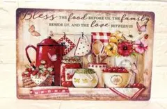 ブリキ看板　レトロ　インテリア　雑貨　オシャレ　DIY　壁掛け　カフェ