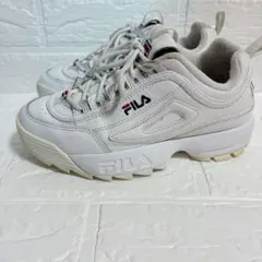 ★FILA フィラ ディスラプター2 厚底スニーカー ホワイト 23cm 訳あり