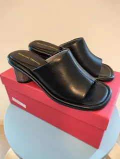 【お値下げ】ORiental TRaffic ブラックスライドサンダル　Sサイズ