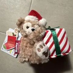 ぬいぐるみバッジ　ダッフィー　クリスマス
