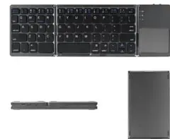 ワイヤレスキーボード 折りたたみ式USB Bluetooth ブラック