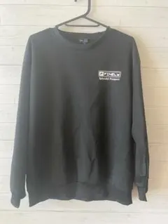 FINELY トレーナー ブラック バックプリント　160センチ