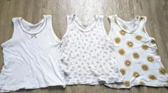 【同梱包無料】女の子 肌着 80cm 3枚セット