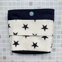 移動ポケット　ふたなし　ミルクスター　ネイビー