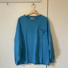 HOLIDAY OFFICE USコットンポケットビッグロンT ブルー