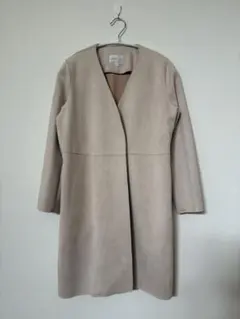 ノーリーズ　FREDY emue ベージュ スエード調コート 36サイズ　S