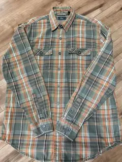 G.H.BASS & co. メンズチェック長袖綿状態良