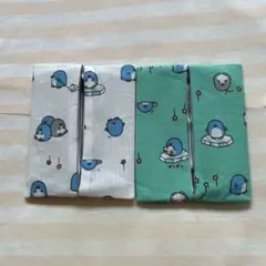 ポケットティッシュケース　普通サイズ　h36 ペンギン