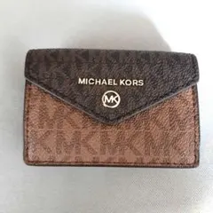 MICHAEL KORSトライフォールドフラップウォレットスモール 新品