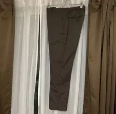 グローバルワーク ダークブラウン チェック柄 スラックス