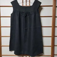 A.R. ノースリーブ チュニック ブラック