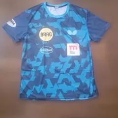 ヘ*ス様 Butterfly 卓球ウェア Lサイズ 青/グレー