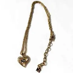 【送料無料】NINA RICCI（ニナリッチ）ラインストーン ハートネックレス