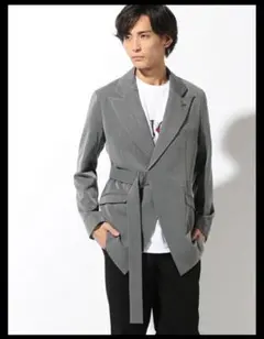 NO ID ストレッチ ボンテージ ピークドラペル JKT BLACKのサムネイル