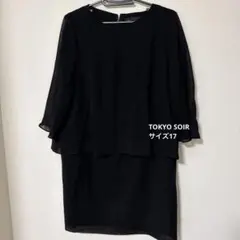✨タグ付き未使用品✨【ソワール】ワンピース　17号　ホワイトブラック大きいサイズ 2025年最新】東京ソワール 17号の人気アイテム - メルカリ