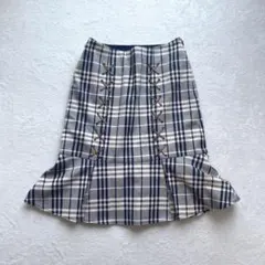 BURBERRY バーバリー ブルーレーベル フレアスカート ノバチェック