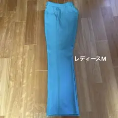 レディース　ズボン　パンツ　スラックス　ストレート緑M