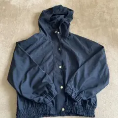 GLOBAL WORK ブラックジャケット 150 ウィンドヴレーカー美品
