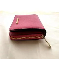 【美品】MICHAEL KORS マイケルコース 二つ折り財布 濃いピンク