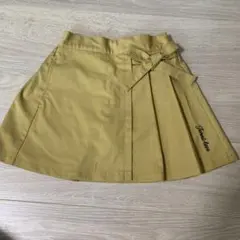 JENNI love リボン付きプリーツスカート マスタード スカパン