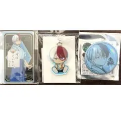 ジャンフェス　轟焦凍　 缶バッジ　アクリルカード　アクリルキーホルダー