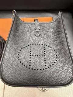 HERMES エヴリン TPM ブラック ショルダーバッグ シルバー金具 - メルカリ